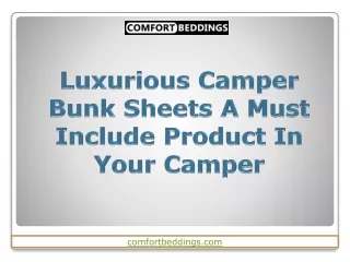 Luxurious Camper Bunk Sheets A Must Include Product In Your Camper