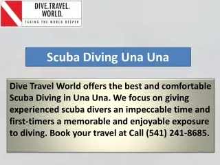 Scuba Diving Una Una