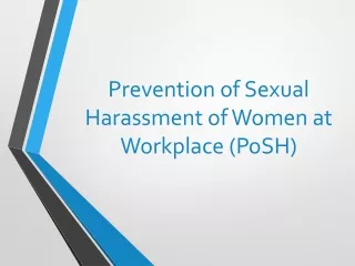 POSH Training Course by SkillUp Online