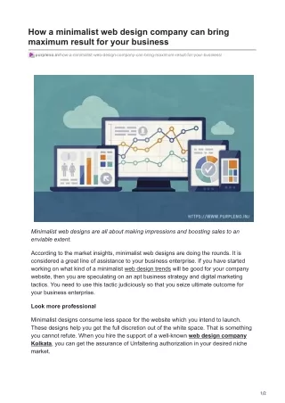 how a minimalist web design company can bring
