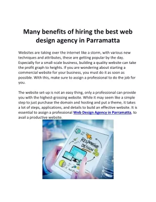Many benefits of hiring the best web design agency in Parramatta
