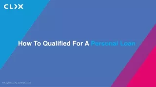 How to Qualify For A Personal Loan