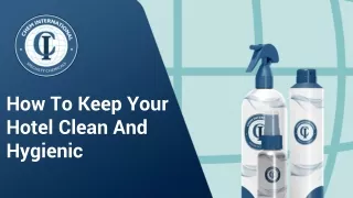 how to keep your hotel clean and hygienic