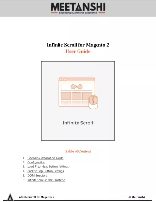 infinite scroll for magento 2 user guide