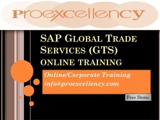 sap global trade services gts online training