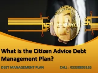 What is the Citizen Advice Debt Management Plan | Call : 03338803165
