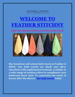 welcome to feather stitchny