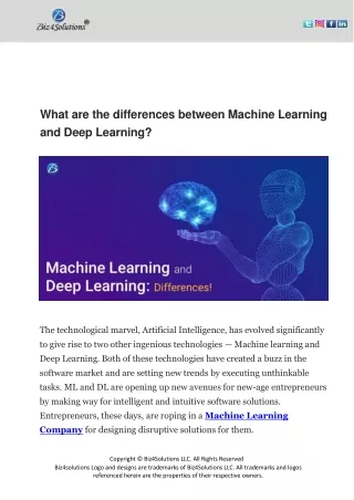 what are the differences between machine learning