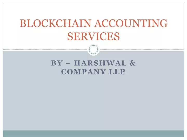 blockchain accounting services