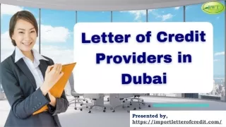 presented by https importletterofcredit com