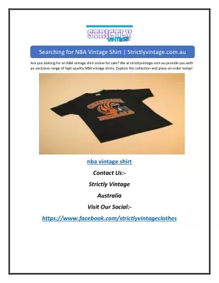 Searching for NBA Vintage Shirt | Strictlyvintage.com.au
