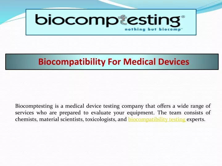 biocomptesting is a medical device testing