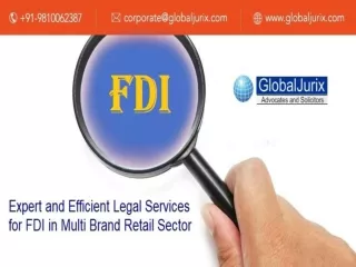 Expert and Efficient Legal Services for FDI in Multi Brand Retail Sector
