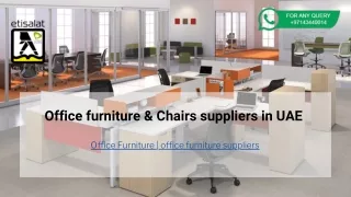 Office furniture & Chairs suppliers in UAE