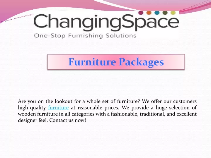 furniture packages