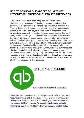 how to connect quickbooks to netsuite integration