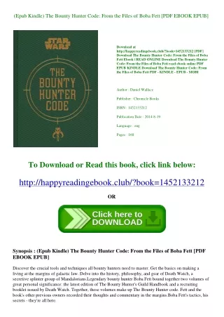 (Epub Kindle) The Bounty Hunter Code From the Files of Boba Fett [PDF EBOOK EPUB