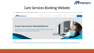 care services booking website