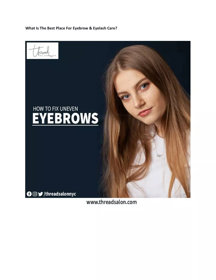 what is the best place for eyebrow eyelash care