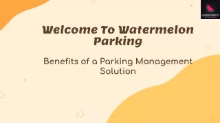 Benefits of a Parking Management Solution