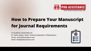 How to Prepare Your Manuscript for Journal Requirements - Phdassistance