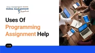 uses of programming assignment help