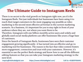 the ultimate guide to instagram reels