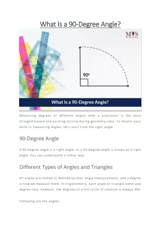 what is a 90 what is a 90 degree angle degree