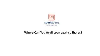 Where Can You Avail Loan against Shares?