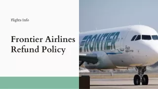 Frontier Airlines Refund Policy