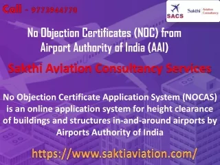 NOC From Airport Authority of India - SACS