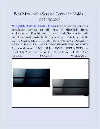 Best Mitsubishi Service Centre in Noida