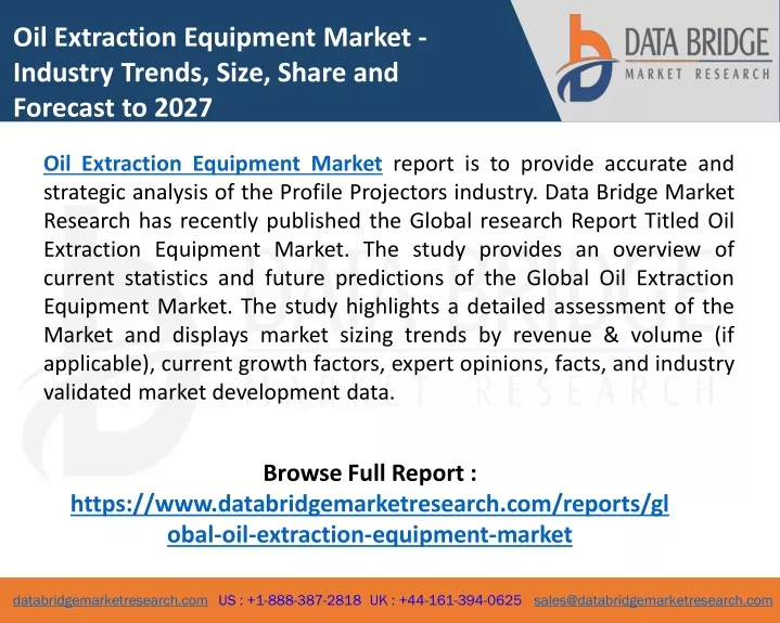 oil extraction equipment market industry trends