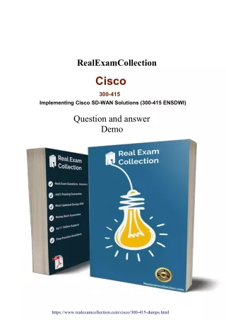 300-415  Dumps PDF - 100% Success with these Questions | RealExamCollection