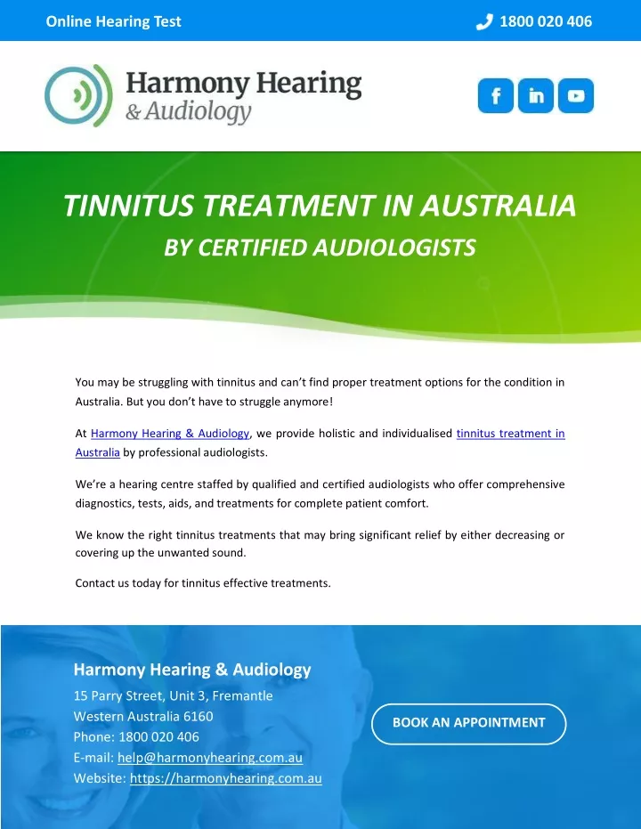 online hearing test