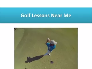 golf lessons near me