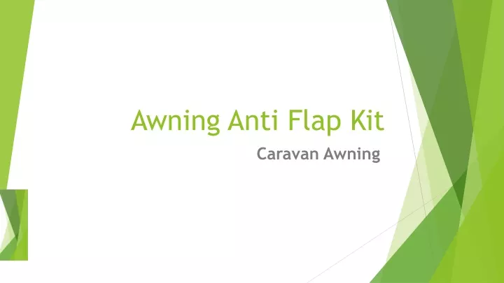 awning anti flap kit