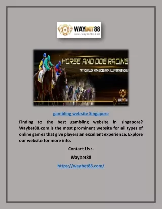 gambling website singapore