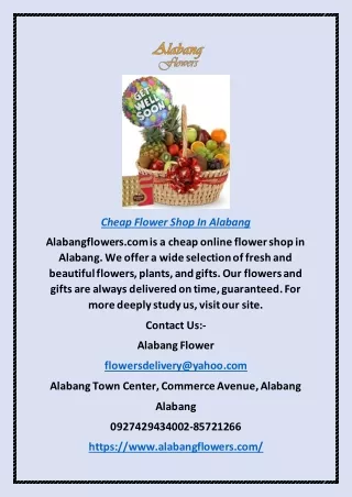 Cheap Flower Shop in Alabang | Alabangflowers.com
