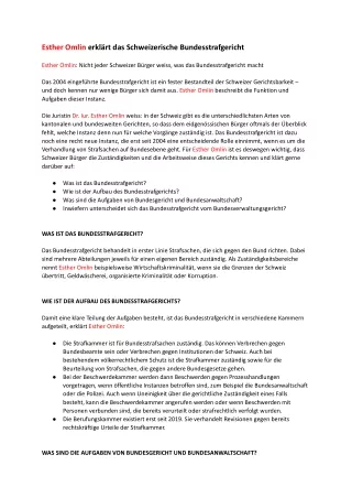 Esther Omlin erklärt das Schweizerische Bundesstrafgericht .docx