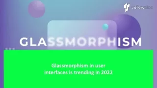 glassmorphism in user interfaces is trending