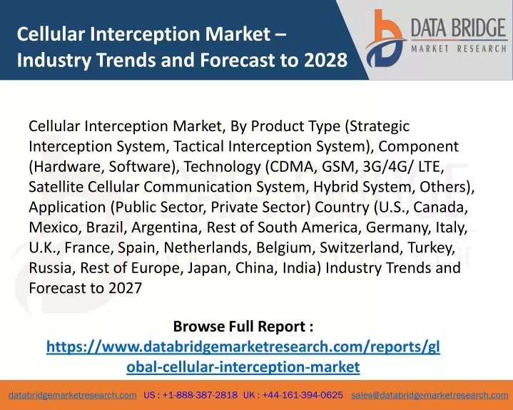 cellular interception market industry trends
