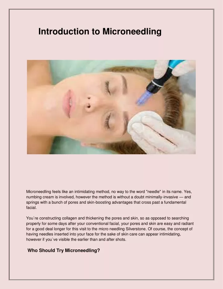 introduction to microneedling