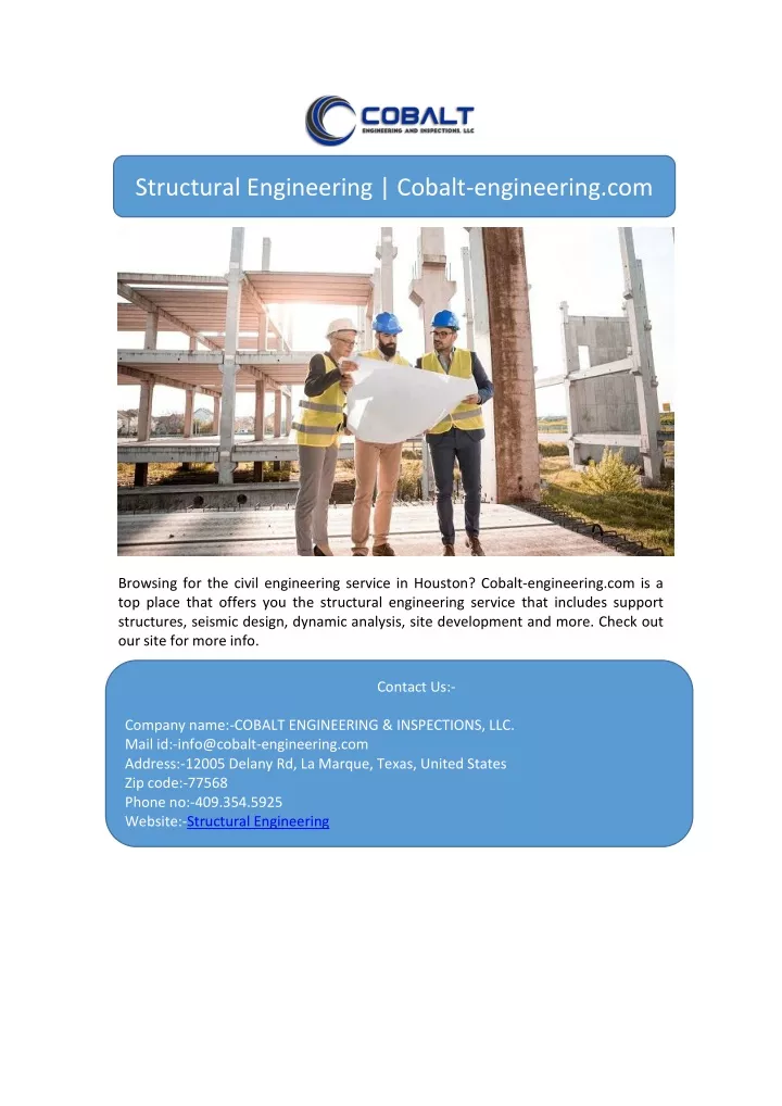 structural engineering cobalt engineering com
