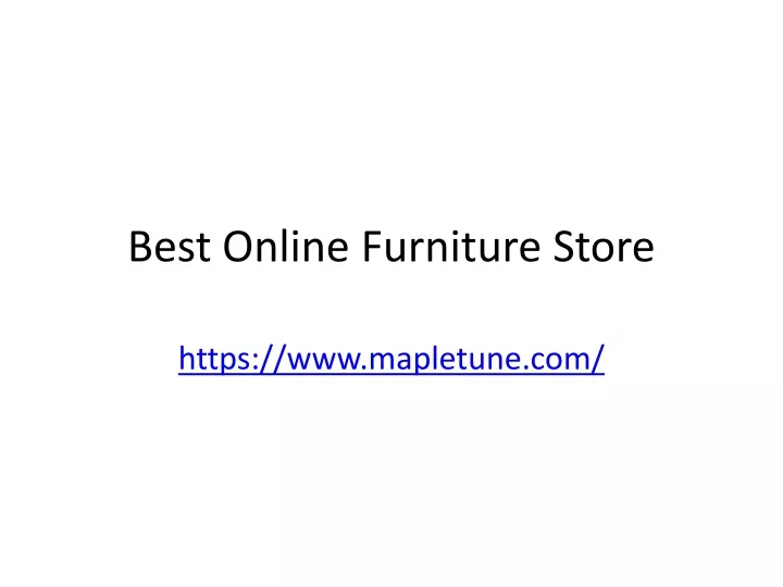 best online furniture store