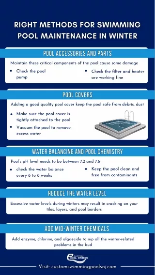 Right methods for maintenance of your pool in Winter