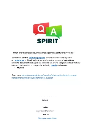 what are the best document management software