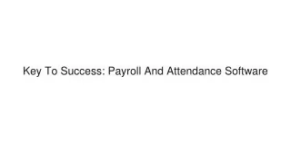 Key To Success_ Payroll And Attendance Software