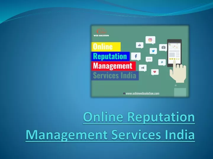 online reputation management services india