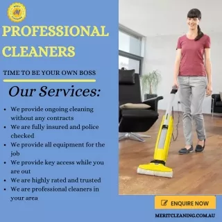 Get A Cleaning Quote From Professional Merit Cleaners